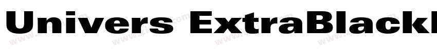 Univers ExtraBlackEx字体转换